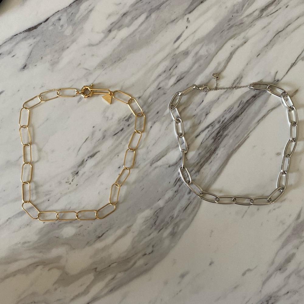 Anthropologie Chain Choker Necklaces